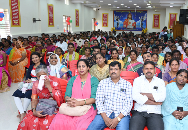 Bro Andrew Richard celebrates his 60th Birthday with grandneur amidst a large number of devotees here on Sunday, 16th, 2023, at Grace Ministry Prayer Centre Budigere in Bangalore with a myriad of wishes.